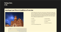 Desktop Screenshot of heslingalaw.com