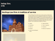 Tablet Screenshot of heslingalaw.com